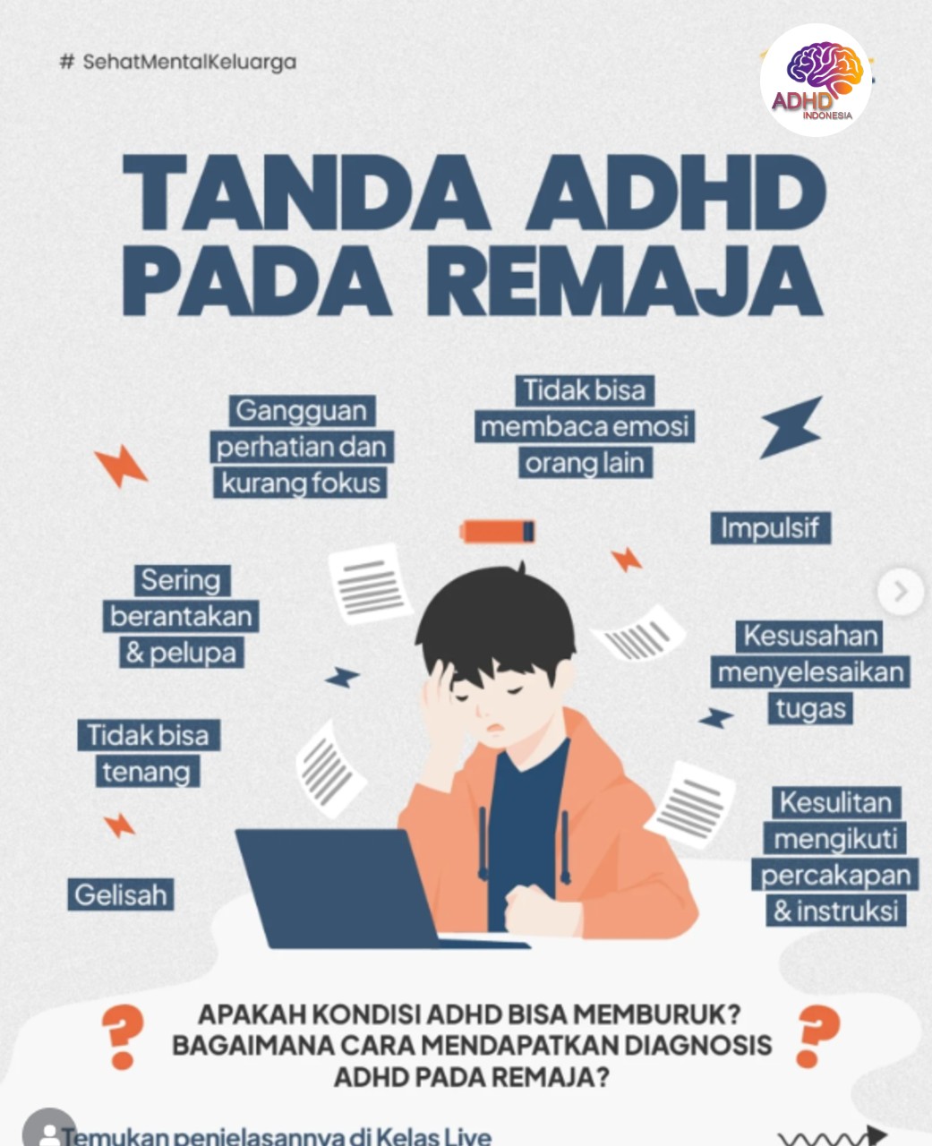 Screening ADHD Non-Diagnostik: Edukasi Awal bagi Orang Tua di Kabupaten Muara Enim
