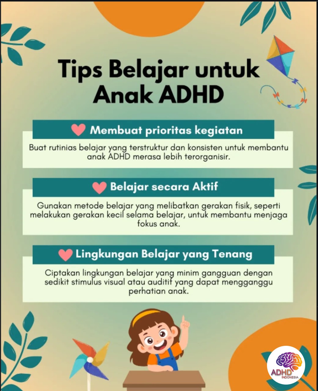 Strategi Belajar yang Cocok untuk Anak ADHD di Kabupaten Muara Enim